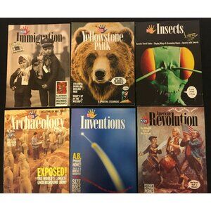 Kids Discover Magazine Lot of 6 Immigration Yellowstone Insects Inventions